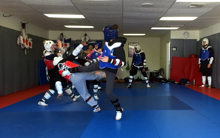 Sparring Action!