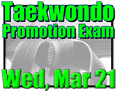 Winter Promotion Exam: Wed, Mar 21