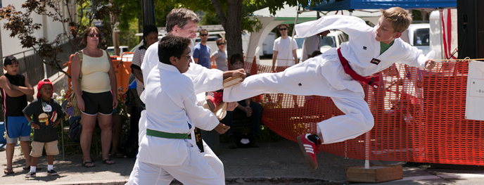 Flying Side Kick at the Castle Street Stage: July 5, 2013