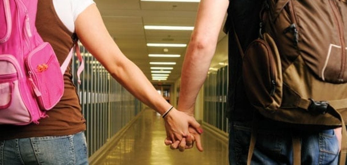 Holding Hands in School
